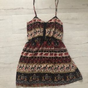 Safari Mini Summer Dress